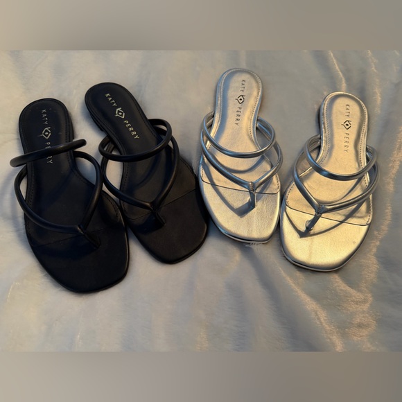 Katy Perry Collection Black and Silver Women's Sandals Bundle - Picture 1 of 14